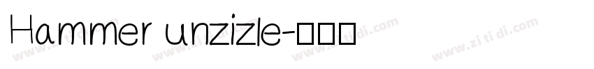 Hammer unzizle字体转换